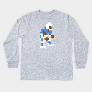 8-Bit Linebacker - Houston Kids Long Sleeve T-Shirt